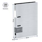 Папка на 2 кольцах Berlingo "Steel&Style", 35мм, 2000мкм, D-кольца, пластик (полифом), белая