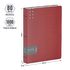 Папка с 80 вкладышами Berlingo "Steel&Style", 45мм, 1800мкм, пластик (полифом), красная