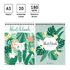 Скетчбук-блокнот для акварели 20л., А5 ArtSpace "Tropical plants", на гребне, 180г/м2