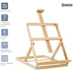 Мольберт настольный каркасный вертикальный Гамма "Студия", 33*40*46(68)см, российский бук