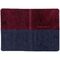 Обложка для паспорта OfficeSpace "Duo", кожа, бордо+синий, тиснение фольгой