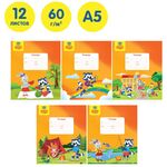 Тетрадь 12л., косая линия Мульти-Пульти "Приключения Енота"