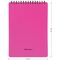 Блокнот А5 60л. на гребне OfficeSpace "Neon", розовая пластиковая обложка