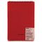 Блокнот А5 60л. на гребне OfficeSpace "Base", красная пластиковая обложка