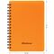 Записная книжка А6 60л., на гребне OfficeSpace "Neon", оранжевая пластиковая обложка