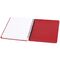 Записная книжка А6 60л., на гребне OfficeSpace "Base", красная пластиковая обложка