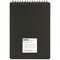Блокнот А5 60л. на гребне OfficeSpace "Base", черная пластиковая обложка
