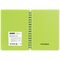 Записная книжка А6 60л., на гребне OfficeSpace "Neon", салатовая пластиковая обложка