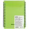 Записная книжка А6 60л., на гребне OfficeSpace "Neon", салатовая пластиковая обложка
