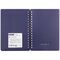 Записная книжка А6 60л., на гребне OfficeSpace "Base", синяя пластиковая обложка