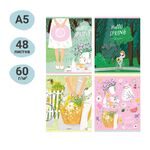 Тетрадь 48л., А5, клетка MESHU "Spring mood", глянцевая ламинация