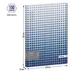 Папка на 4 кольцах Berlingo "Squares", 24мм, 600мкм, D-кольца, с внутр. карманом