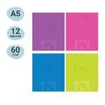 Тетрадь 12л., частая косая линия MESHU "Оne-colored"