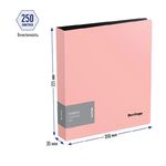 Папка на 4-х кольцах Berlingo "Instinct", А5, 35мм, 700мкм, фламинго