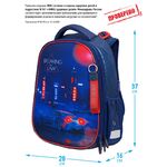 Ранец Berlingo Expert Max "Breaking the law" 37*28*16см, 2 отделения, анатомическая спинка, дождевик в комплекте