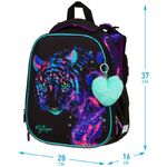 Ранец Berlingo Expert "Neon Tiger" 37*28*16см, 2 отделения, 2 кармана, анатомическая спинка