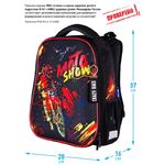 Ранец Berlingo Expert "Moto Show" 37*28*16см, 2 отделения, 2 кармана, анатомическая спинка