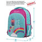Ранец Berlingo Expert Plus "Rainbow ice-cream" 37*28*18см, 3 отделения, 2 кармана, анатомическая спинка