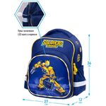 Рюкзак Berlingo Kids "Robogame" 36*27*12см, 1 отделение, 3 кармана, эргономичная спинка, LED кант