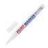Маркер-краска лаковый (paint marker) 2 мм, БЕЛЫЙ, НИТРО-ОСНОВА, алюминиевый корпус, BRAUBERG PROFESSIONAL PLUS, 151438