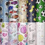 Бумага упаковочная "For Kids", 70x100 см, 10 дизайнов ассорти, ЗОЛОТАЯ СКАЗКА, 591918