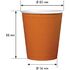 Стаканы одноразовые OfficeClean 250мл, набор 37шт., бумажные двухслойные, оранжевые, хол/гор
