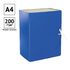 Короб архивный с завязками OfficeSpace разборный, БВ, 150мм, сплошной, синий, клапан МГК