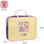 Папка с ручками А4 ArtSpace "Corgi", полиэстер, на молнии, 70мм