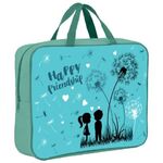 Папка на молнии с ручками BRAUBERG А4, 1 отделение, полиэстер, 80 мм, "Happy friendship", 270958