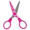 Ножницы BRAUBERG "Kid Series", 130 мм, малиновые, с цветной печатью "Сердечки", закругленные, 232275