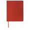 Блокнот БОЛЬШОЙ ФОРМАТ (200х252 мм) В5, BRAUBERG "Income", кожзам, 128 л., клетка, красный, 125205
