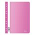 Папка-скоросшиватель пластик. перф. Berlingo "Neon", А4, 180мкм, неоновая розовая