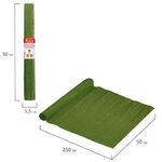 Бумага гофрированная/креповая, 110 г/м2, 50х250 см, травяная, в рулоне, ОСТРОВ СОКРОВИЩ, 112548