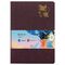 Тетрадь 48 л. в клетку обложка кожзам под рогожку, сшивка, A5 (147х210мм), БОРДОВЫЙ, BRAUBERG MOVE, 403844