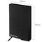 Ежедневник недатированный А5 (148x218 мм), ОФИСМАГ, под кожу, магнитный клапан, 160 л., черный, 115082