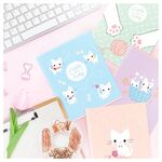 Тетрадь 48л., А5, клетка MESHU "Little kitty", матовая ламинация, выборочный УФ-лак