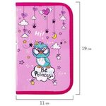 Пенал ПИФАГОР, 1 отделение, ламинированный картон, 19х11 см, "OWL PRINCESS", 229150