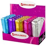 Пенал-косметичка BRAUBERG под искусственую кожу, ассорти 5 цветов, "Винтаж", 20х6х4 см, дисплей, 223268