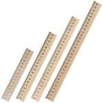 Набор деревянных линеек ПИФАГОР, 4 штуки: 15 см, 20 см, 25 см, 30 см, 210795