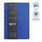 Бизнес-тетрадь В5+, 80л., Berlingo "Steel&Style", клетка, на гребне, 80г/м2, пластик. (полифом) обложка, линейка-закладка, синяя