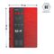 Бизнес-тетрадь В5+, 80л., Berlingo "Steel&Style", клетка, на гребне, 80г/м2, пластик. (полифом) обложка, линейка-закладка, красная