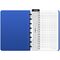 Бизнес-тетрадь А5+, 80л., Berlingo "Eclipse", клетка, на кольцах, с возм. замены блока, 80г/м2, пластик. (полифом) обложка, линейка-заклад., бирюзовая