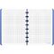 Бизнес-тетрадь А5+, 80л., Berlingo "Eclipse", клетка, на кольцах, с возм. замены блока, 80г/м2, пластик. (полифом) обложка, линейка-заклад., бирюзовая