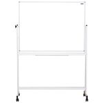 Доска магнитно-маркерная OfficeSpace, 90*120см, двустронняя, поворотная, мобильная, алюминиевый профиль