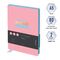 Ежедневник недатированный, А5, 160л., кожзам, Berlingo "Haze", голубой срез, розовый, с рисунком