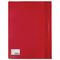 Скоросшиватель пластиковый BRAUBERG, А4, 130/180 мкм, красный, 220384