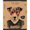 Тетрадь 48л., А5, клетка ArtSpace "Рисунки. Animals hipsters", эконом