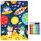 Аппликация из пуговиц Мульти-Пульти "Космос", 21*29,5см, с раскраской, европодвес