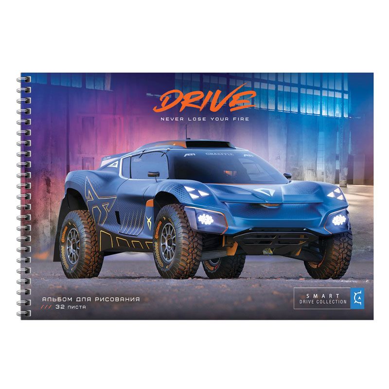 Альбом для рисования 32л., А4, на гребне ArtSpace "Авто. Drive", эконом