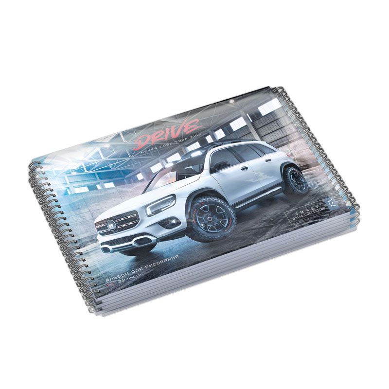 Альбом для рисования 32л., А4, на гребне ArtSpace "Авто. Drive", эконом